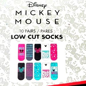 NWT Disney Mickey Mouse Low Cut Socks  10 Pairs